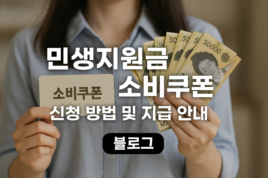 2025년 7월 1차 민생지원금 소비쿠폰 신청 방법 및 지급 안내